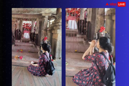 Ada Sharma came to seek blessings of Danteshwari Mata before the shooting of 'Bastar: The Naxal Story', was seen blowing conch in the temple.