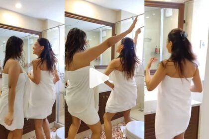 Divya Agarwal Towel Dance In The Bathroom At Her Bachelorette Party In Goa Video Viral