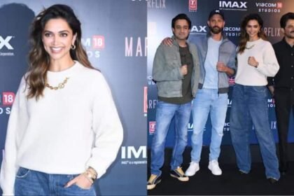 Fighter: Deepika Padukone seen with Hrithik Roshan at the promotion of 'Fighter', the actress was in a rebellious mood after a fight with the director!