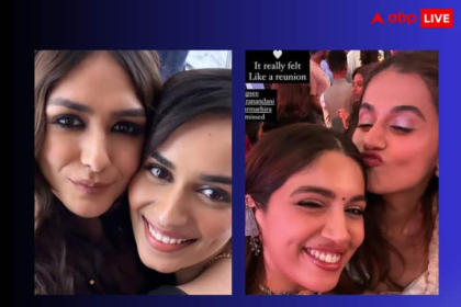 From Mrinal Thakur-Manushi Chhillar to Bhumi-Taapsee posed fiercely at Ira Khan-Nupur Shikhare's reception, pictures went viral.
