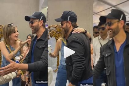 Hrithik Roshan Met Ex Wife Sussanne Khan And Hugged Her Video Viral On Social Media