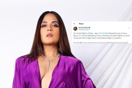 Richa Chadha Share Tweet About Flight Delays Says Common Citizens Suffer