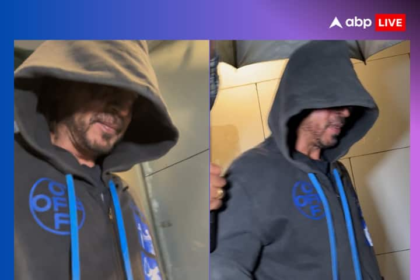 Shah Rukh Khan Photos: Shah Rukh Khan spotted outside the clinic in Bandra, hiding his face with a hoodie after seeing the paparazzi
