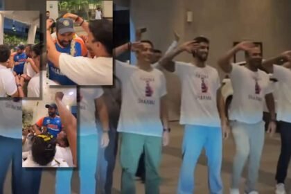 Team India Victory Parade Rohit Sharma Childhood Friends Give Grand Welcome AFter T20 World Cup 2024 Watch: रोहित शर्मा का घर में हुआ भव्य स्वागत! बचपन के दोस्तों ने जश्न मनाने में नहीं छोड़ी कोई कसर